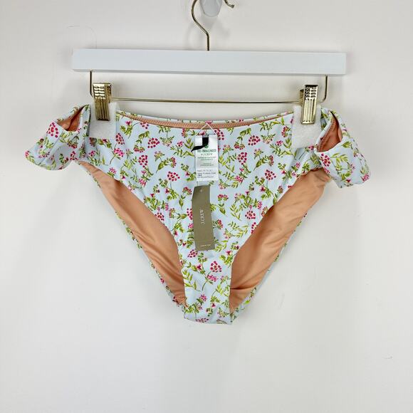 J.Crew Curved Waist Cheeky Bikini Bottom Cloud Meadow Floral Plus Size 2X NWT - Picture 3 of 12